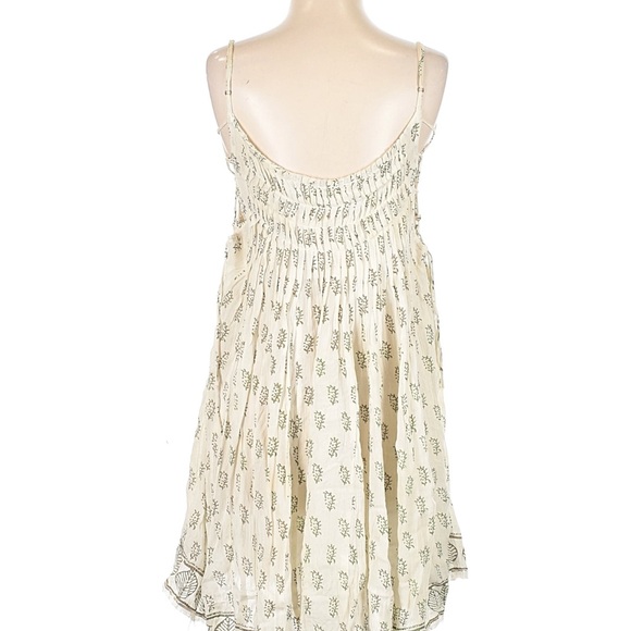 Free People womans Nantucket White and Tan swing mini dress size XS - Picture 3 of 3